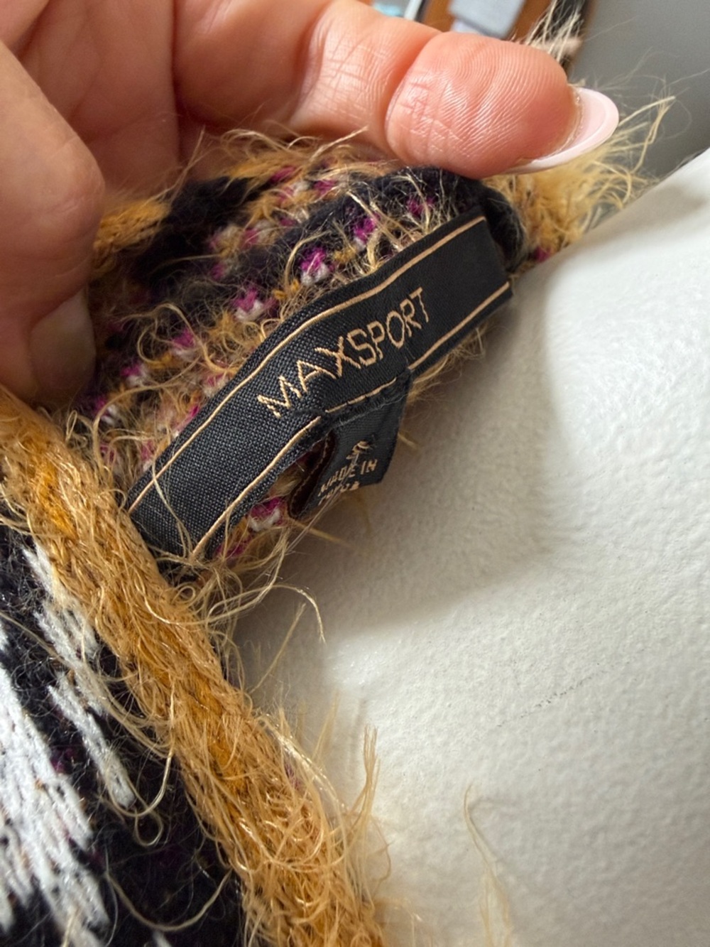 NEW Maxsport Long Open-Front Floral Jacquard Cardigan Sweater - Picture 3 of 3